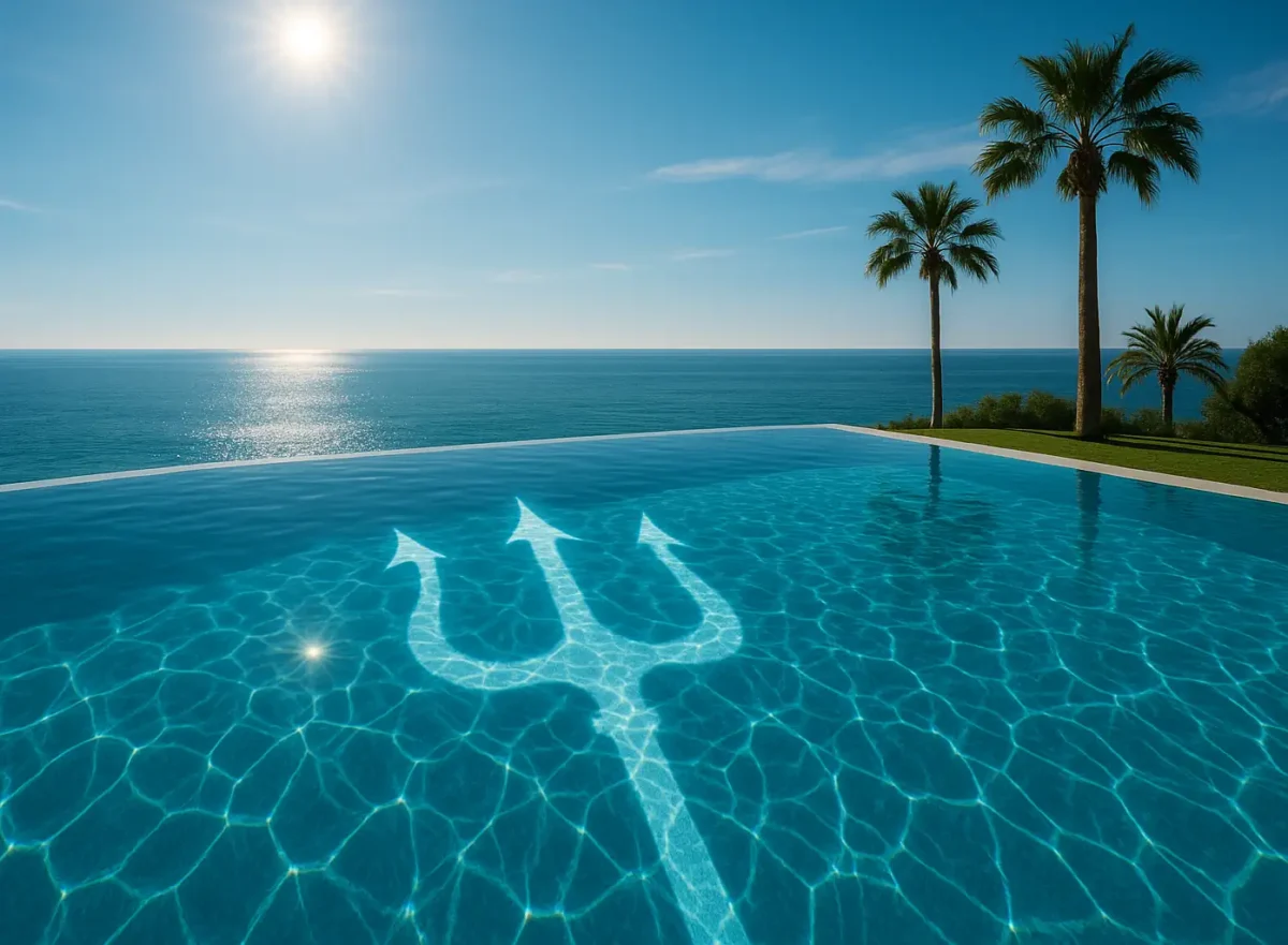 Infinity Pool am Meer der Costa Blanca.