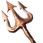 Der Poseidon Dreizack, Logo von Poseidon Poolservice.